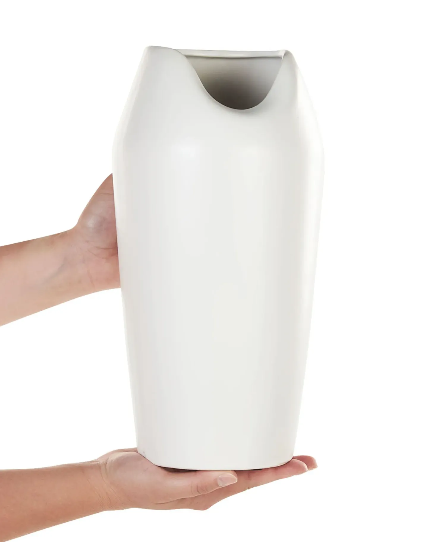 Wazon dekoracyjny APAMEA Kamionka 33 cm Biały