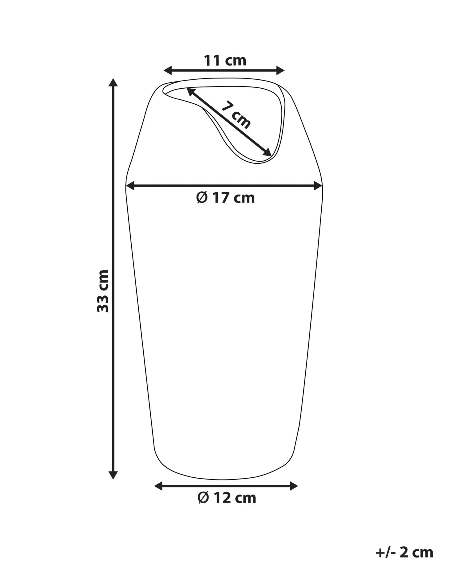 Wazon dekoracyjny APAMEA Kamionka 33 cm Biały