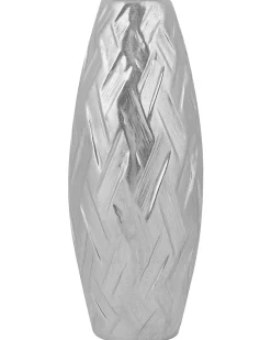 Wazon dekoracyjny ARPAD Kamionka 33 cm Srebrny
