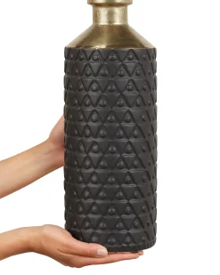 Wazon dekoracyjny ARSIN Kamionka 39 cm Czarny