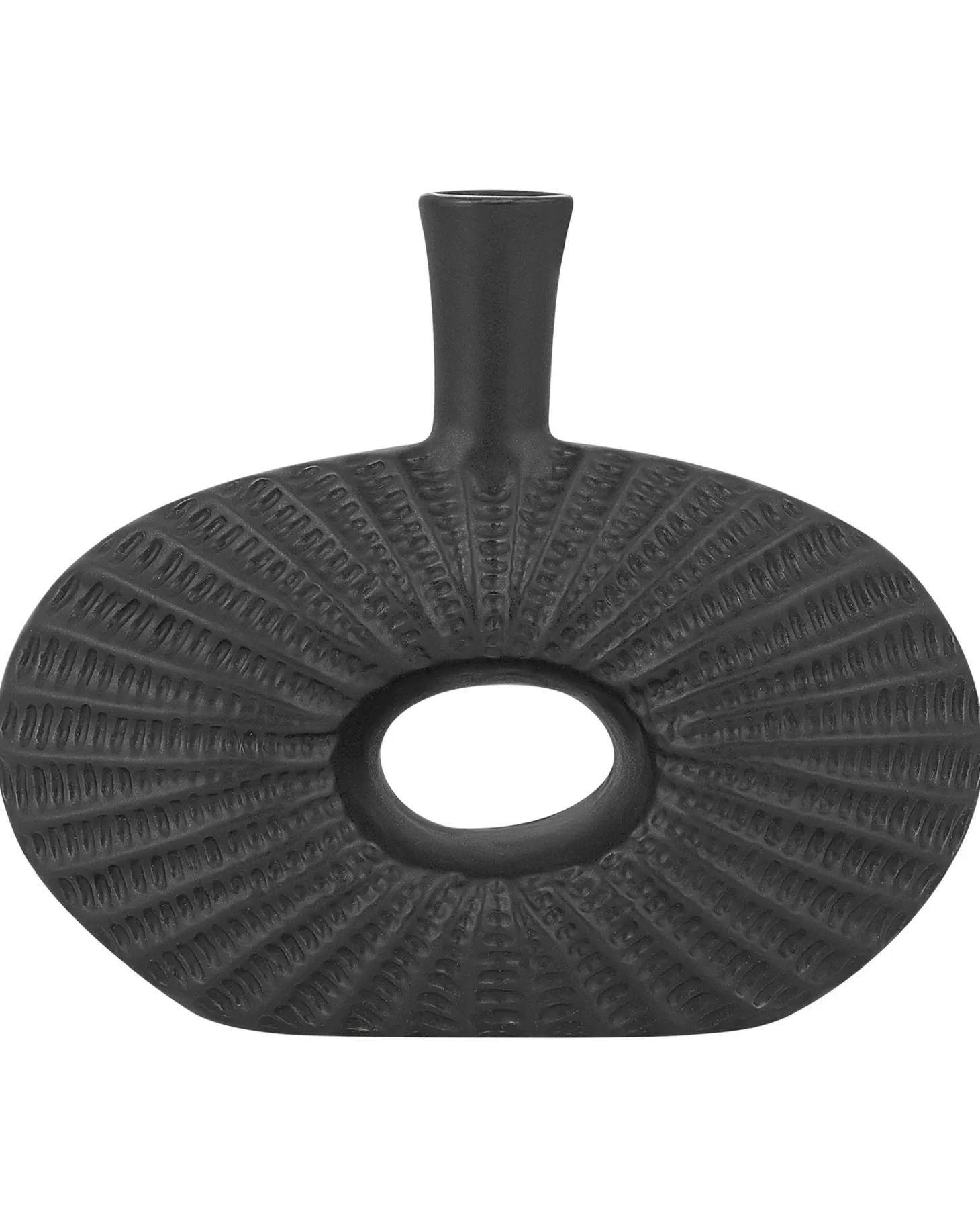 Wazon dekoracyjny ARWAD Kamionka 24 cm Czarny