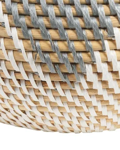 Wazon dekoracyjny ASAHAN Rattan 22 cm Naturalny