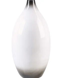 Wazon dekoracyjny BAEZA Ceramika 46 cm Biały