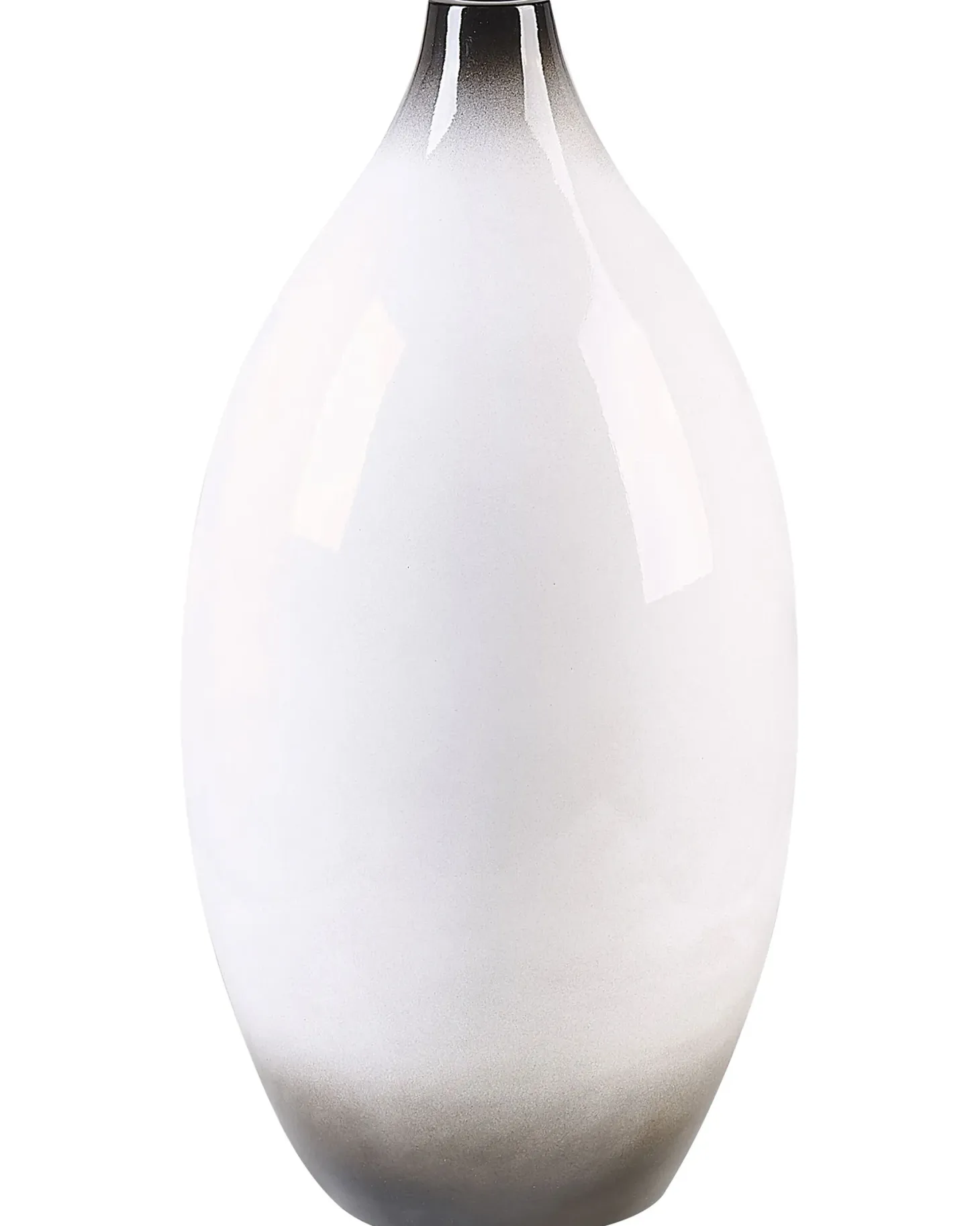 Wazon dekoracyjny BAEZA Ceramika 46 cm Biały