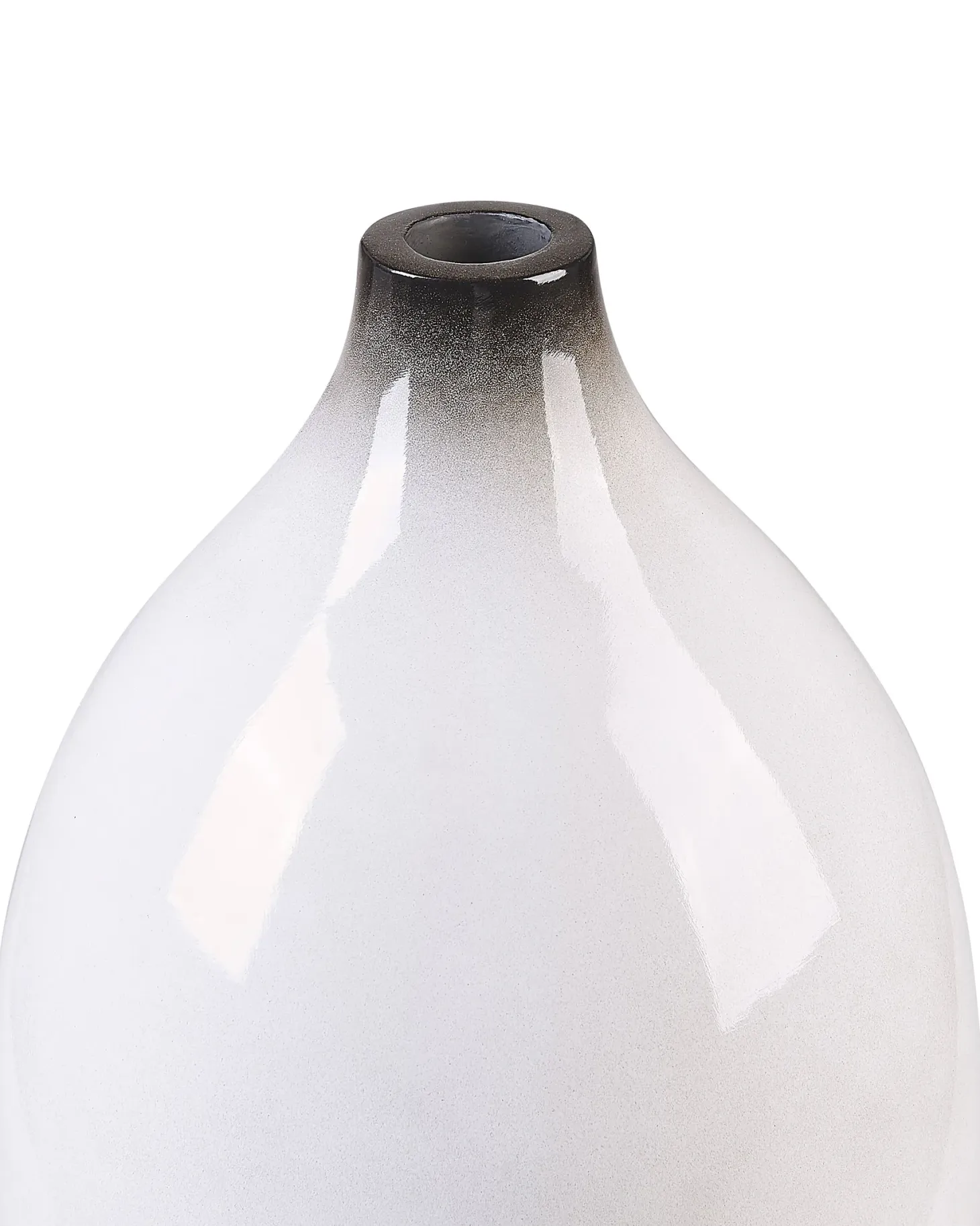 Wazon dekoracyjny BAEZA Ceramika 46 cm Biały
