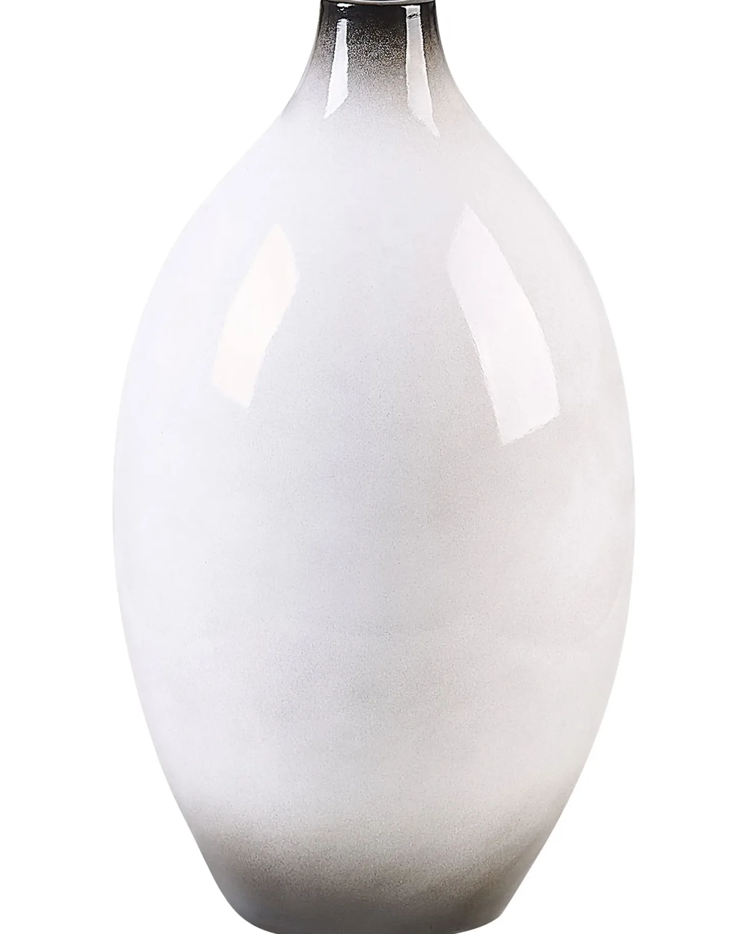 Wazon dekoracyjny BAEZA Ceramika 36 cm Biały
