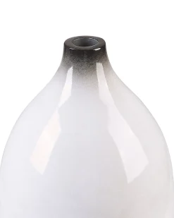 Wazon dekoracyjny BAEZA Ceramika 36 cm Biały