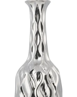 Wazon dekoracyjny BASSANIA Kamionka 45 cm Srebrny