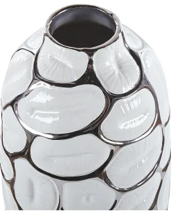 Wazon dekoracyjny CENABUM Kamionka 34 cm Biały