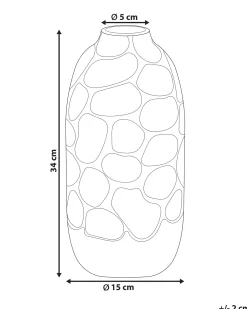 Wazon dekoracyjny CENABUM Kamionka 34 cm Biały