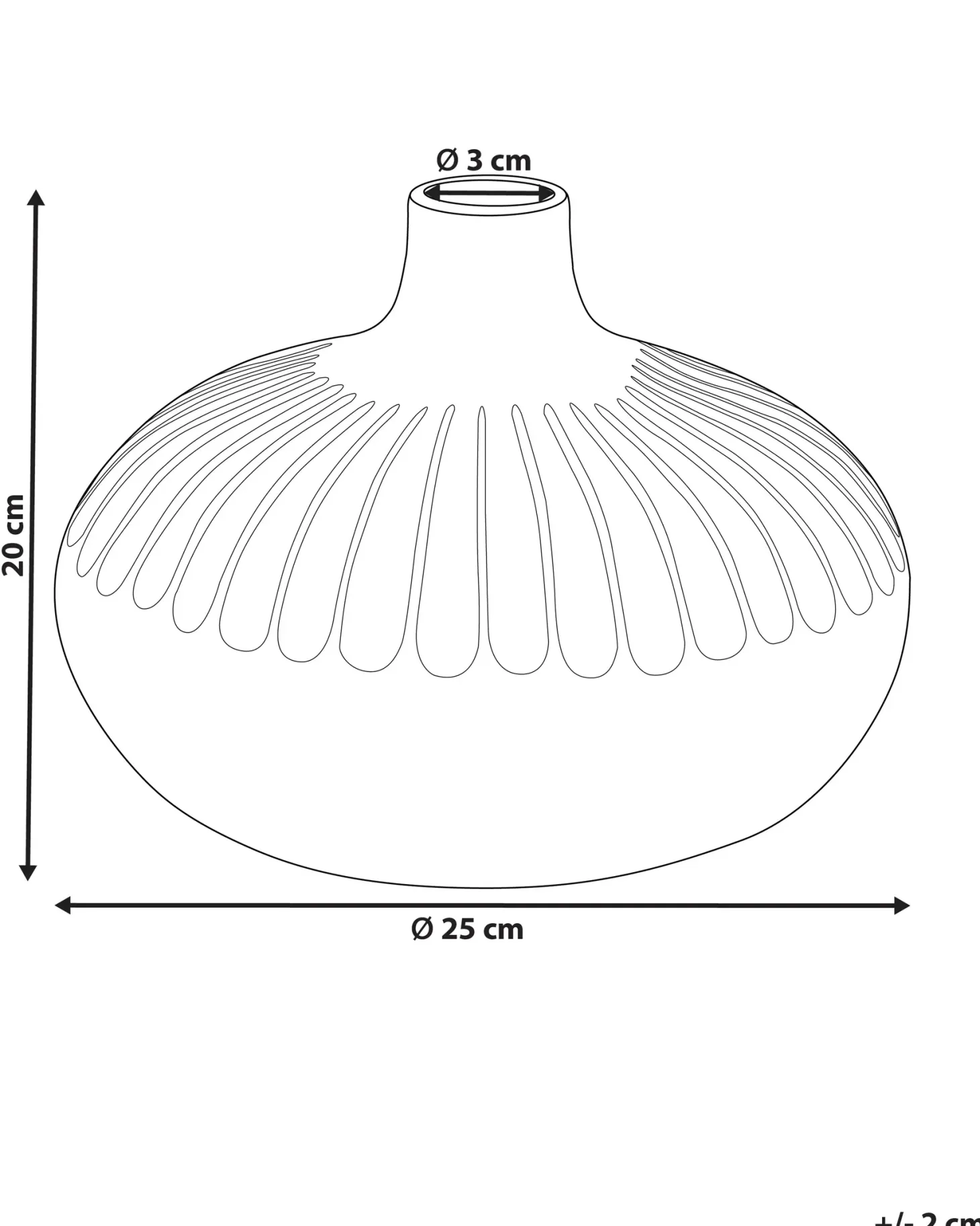Wazon dekoracyjny CERCEI Kamionka 20 cm Złoty