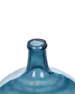 Wazon dekoracyjny CHAPPATHI Szkło 31 cm Niebieski