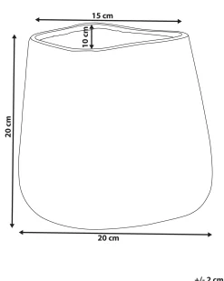 Wazon dekoracyjny CIRTA Kamionka 20 cm Złoty