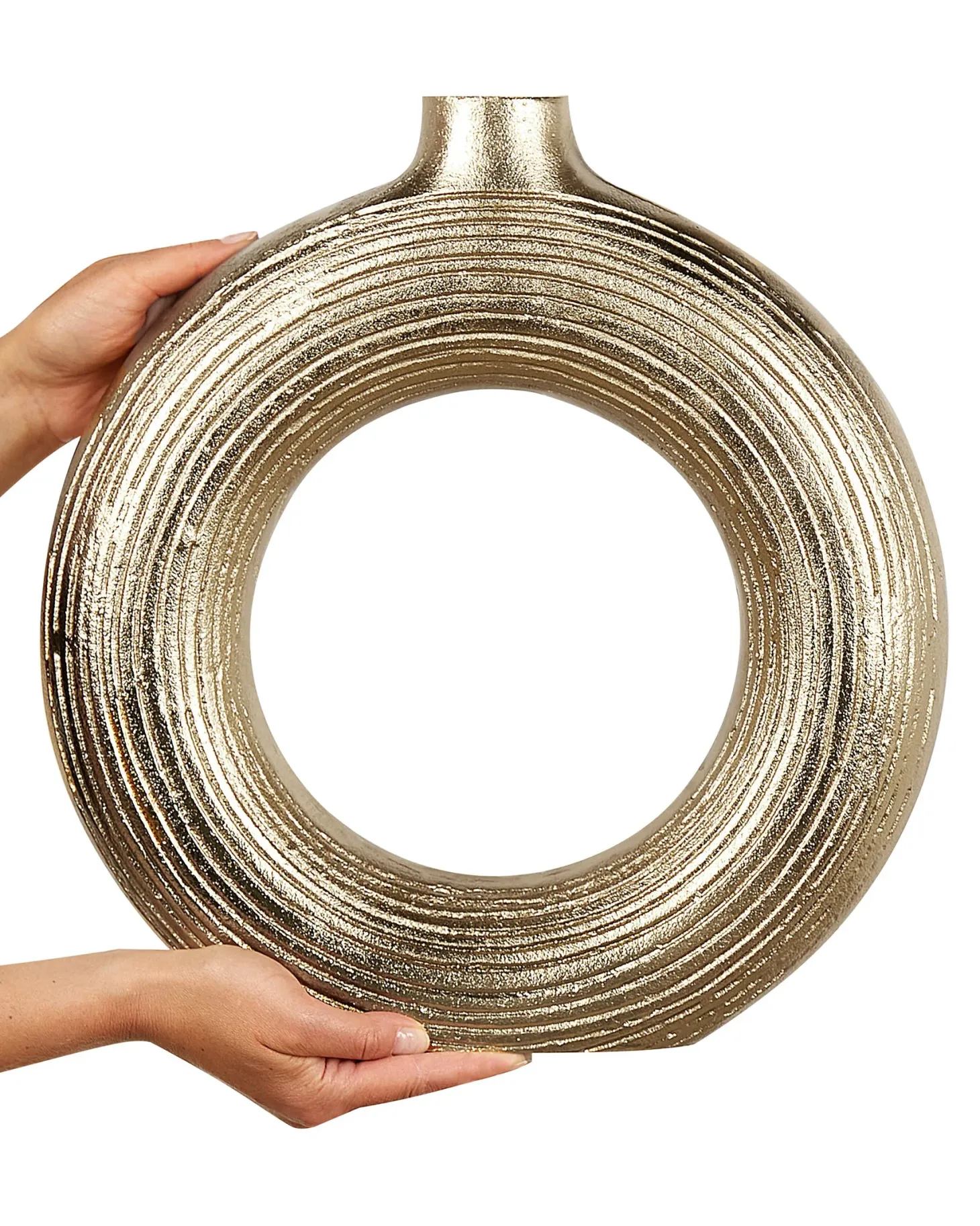 Wazon dekoracyjny COMAL Metal 40 cm Złoty