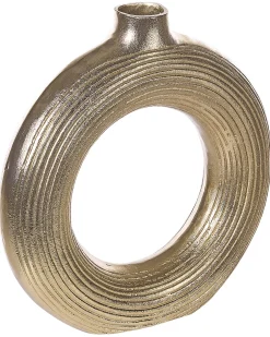 Wazon dekoracyjny COMAL Metal 40 cm Złoty