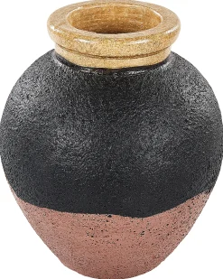 Wazon dekoracyjny DAULIS Ceramika 31 cm Czarny