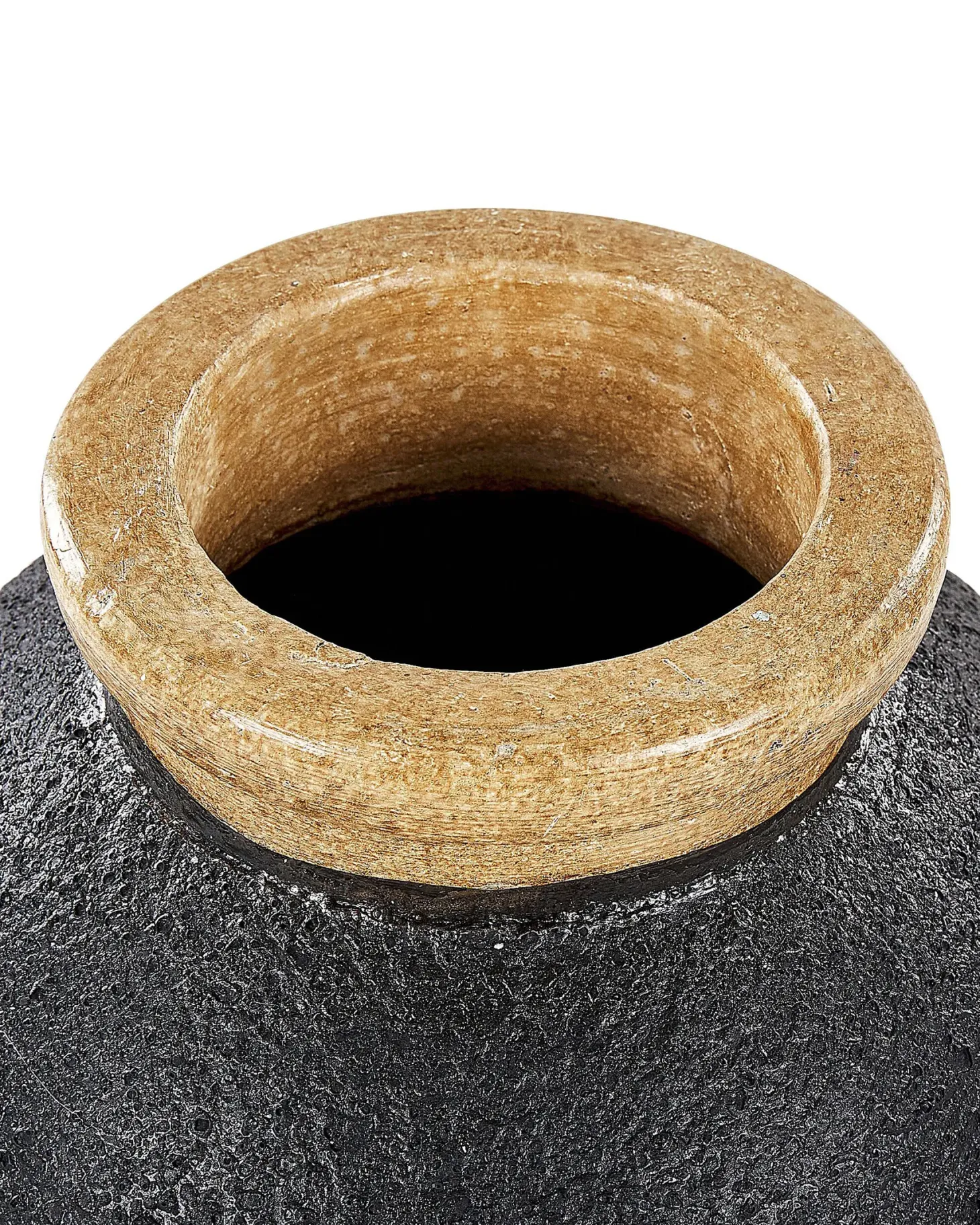 Wazon dekoracyjny DAULIS Ceramika 31 cm Czarny