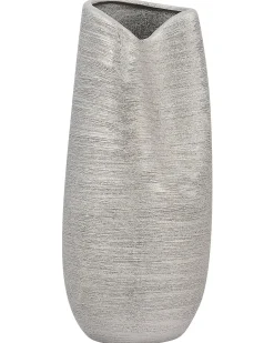 Wazon dekoracyjny DERBE Kamionka 32 cm Srebrny