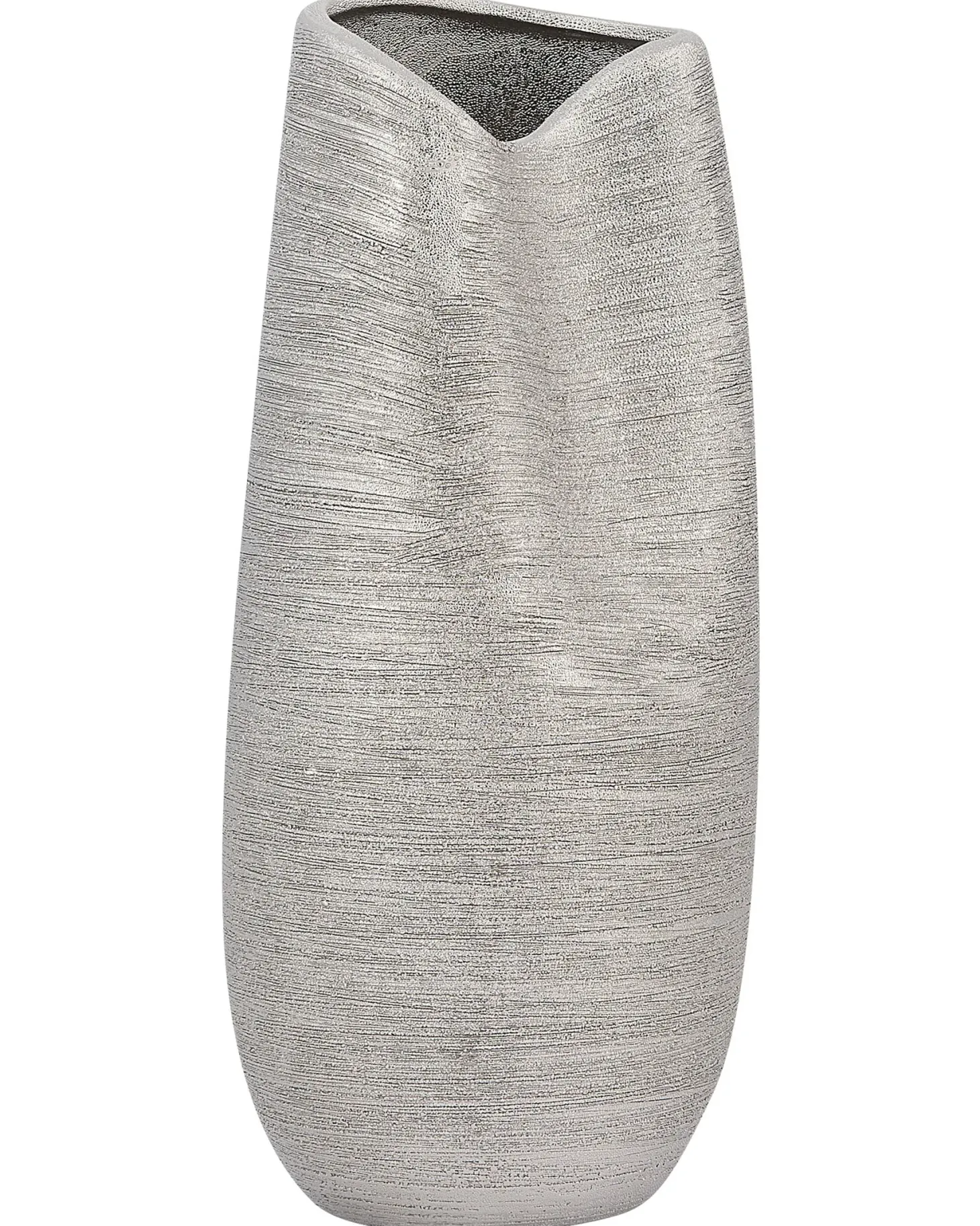 Wazon dekoracyjny DERBE Kamionka 32 cm Srebrny