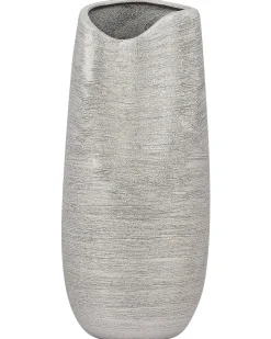 Wazon dekoracyjny DERBE Kamionka 32 cm Srebrny