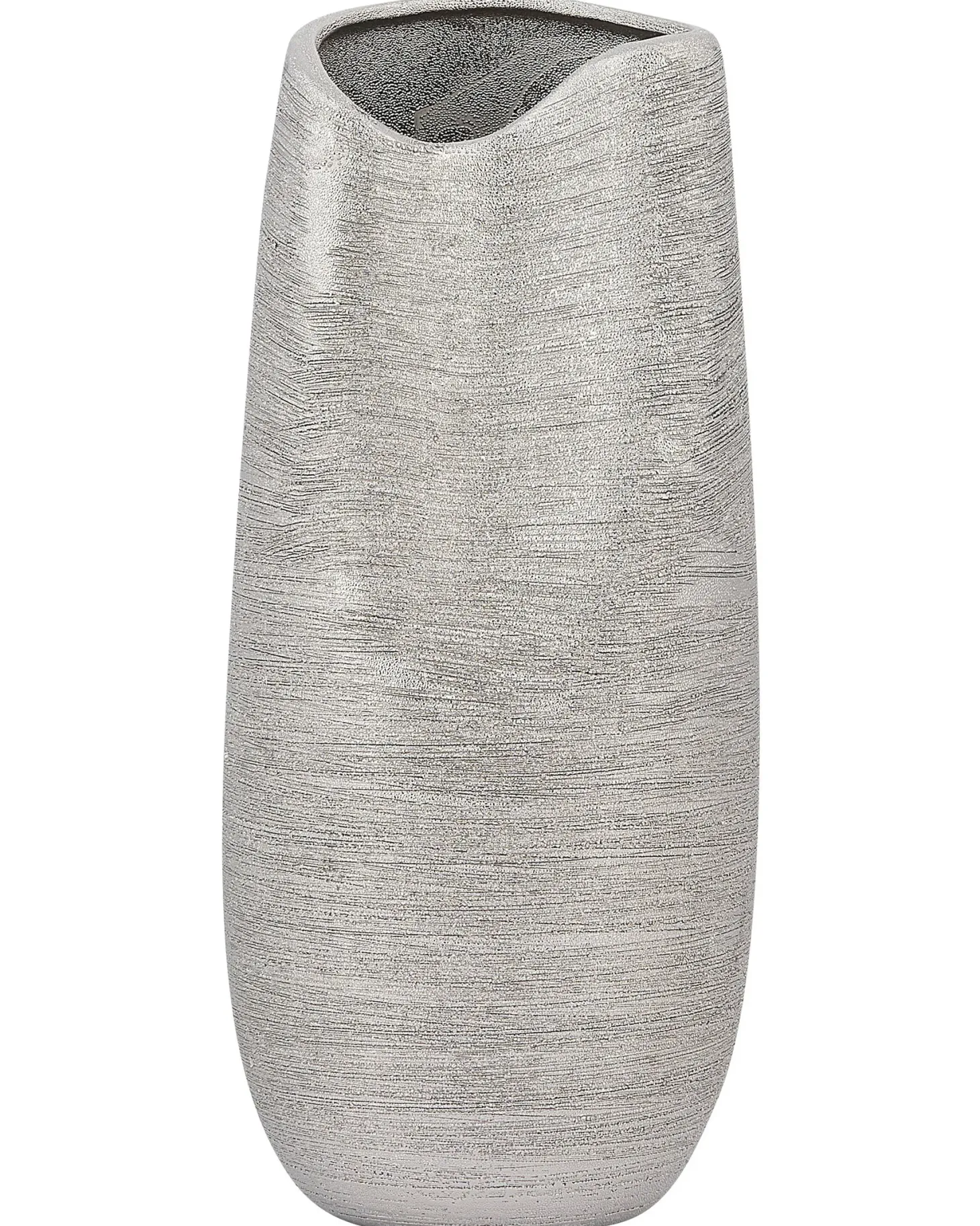 Wazon dekoracyjny DERBE Kamionka 32 cm Srebrny