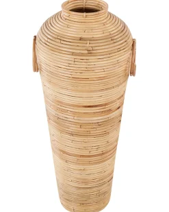 Wazon dekoracyjny ELATIA Rattan 70 cm Naturalny