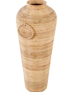 Wazon dekoracyjny ELATIA Rattan 70 cm Naturalny