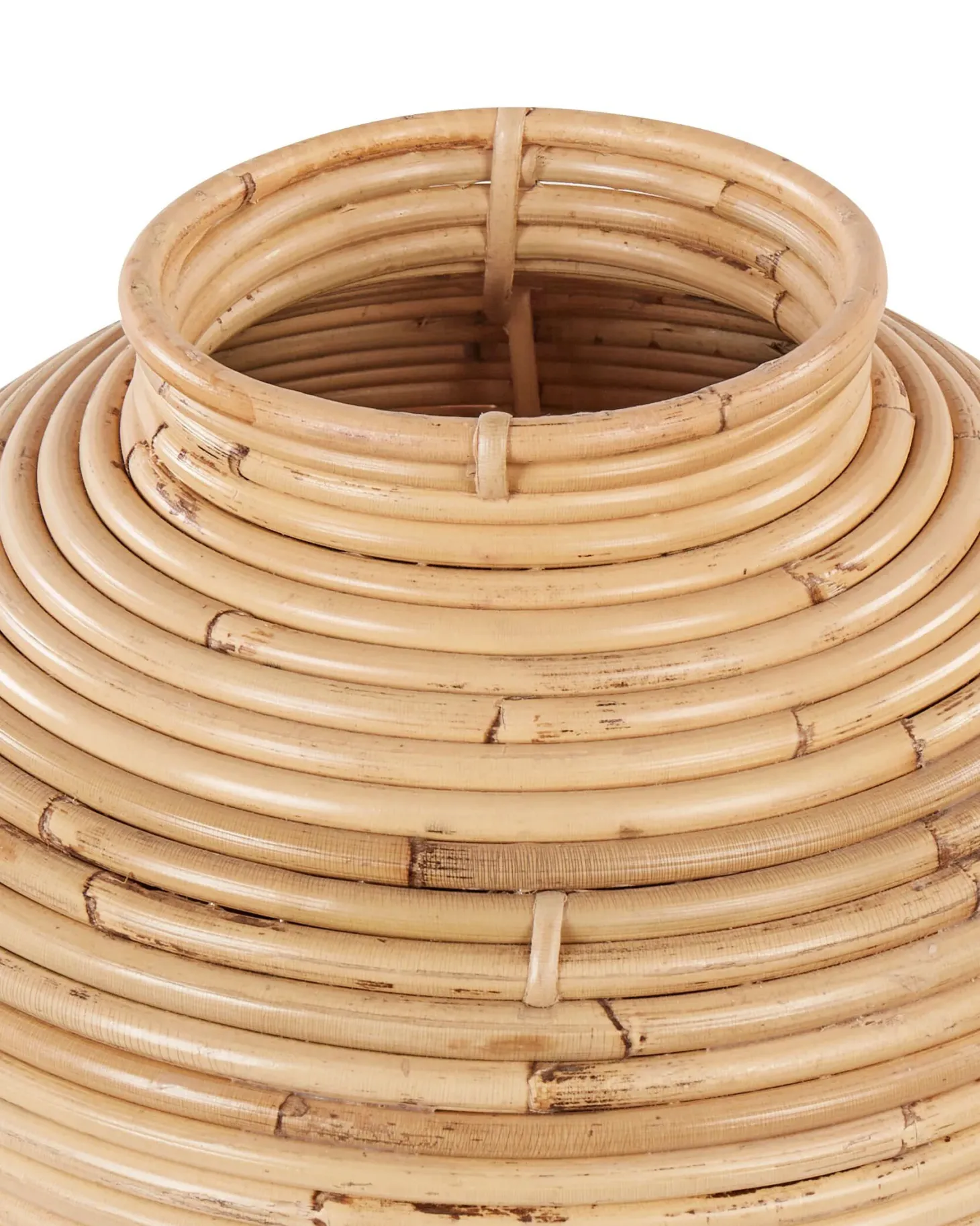 Wazon dekoracyjny ELATIA Rattan 70 cm Naturalny