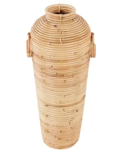 Wazon dekoracyjny ELATIA Rattan 50 cm Naturalny