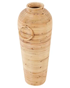 Wazon dekoracyjny ELATIA Rattan 50 cm Naturalny