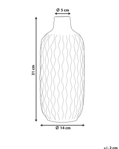 Wazon dekoracyjny EMAR Kamionka 31 cm Biały