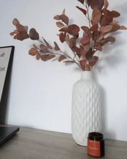 Wazon dekoracyjny EMAR Kamionka 31 cm Biały