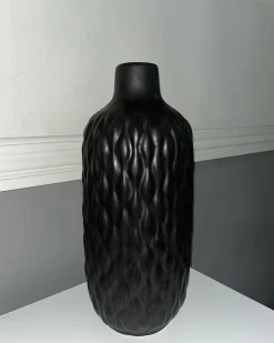 Wazon dekoracyjny EMAR Kamionka 31 cm Czarny