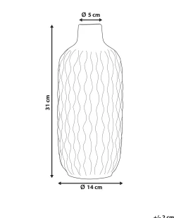 Wazon dekoracyjny EMAR Kamionka 31 cm Czarny
