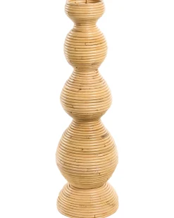 Wazon dekoracyjny GERACE Rattan 70 cm Naturalny