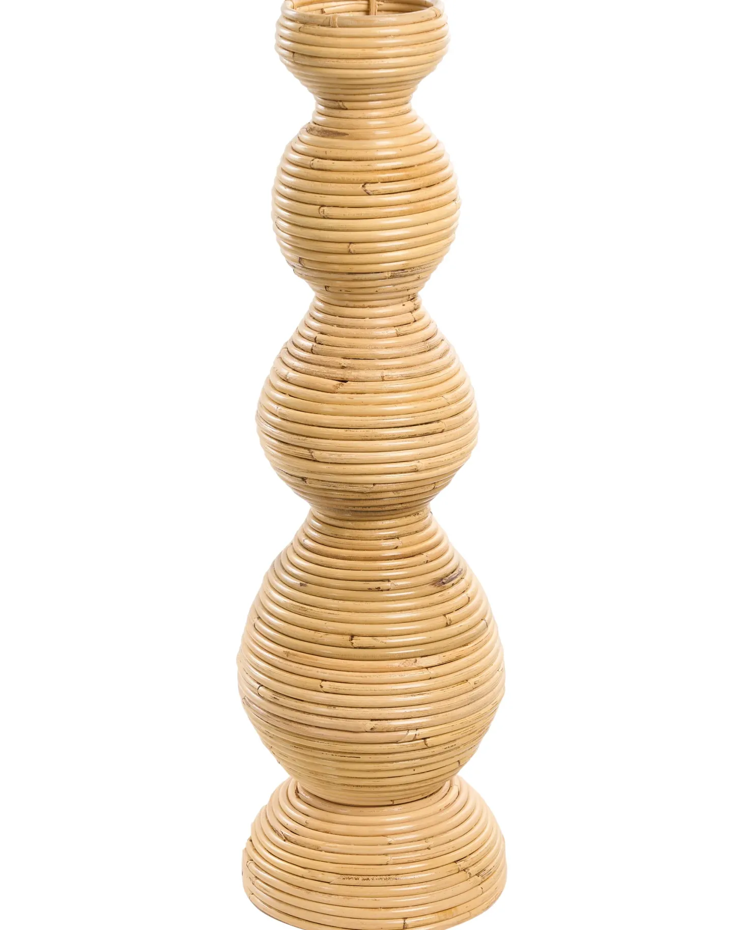 Wazon dekoracyjny GERACE Rattan 70 cm Naturalny