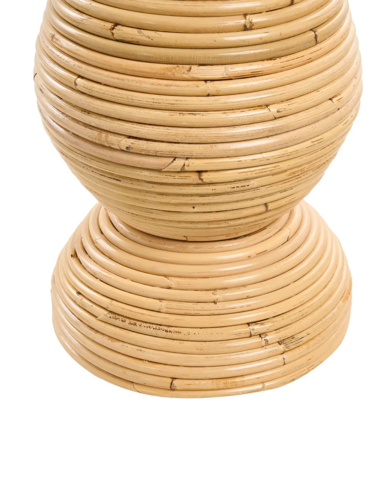Wazon dekoracyjny GERACE Rattan 70 cm Naturalny