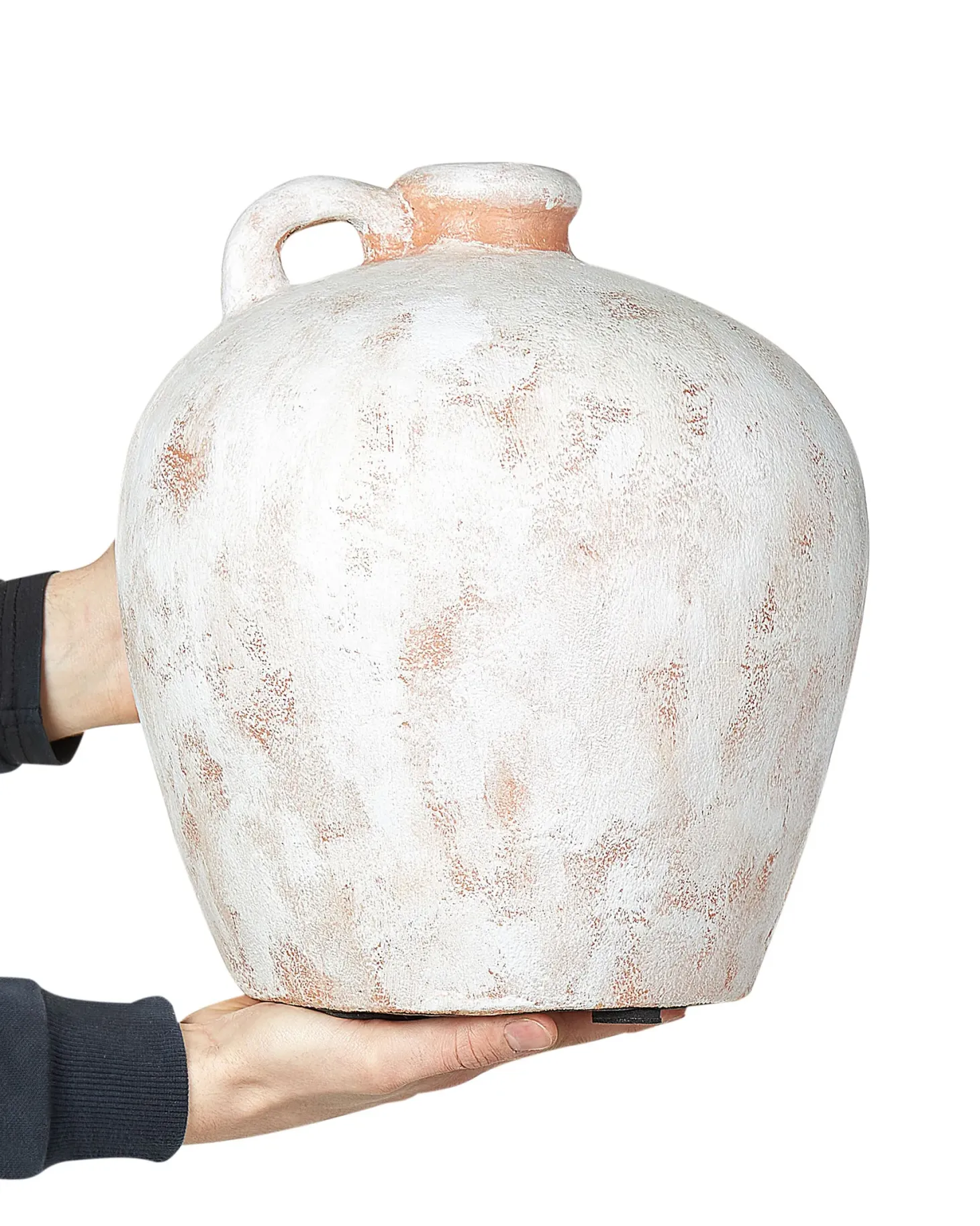Wazon dekoracyjny IPOH Ceramika 30 cm Złamana biel