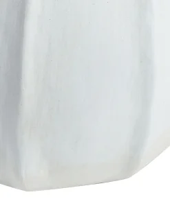 Wazon dekoracyjny KAMPAR Ceramika 30 cm Biały