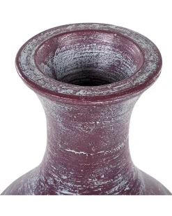 Wazon dekoracyjny KARDIA Ceramika 57 cm Brązowy