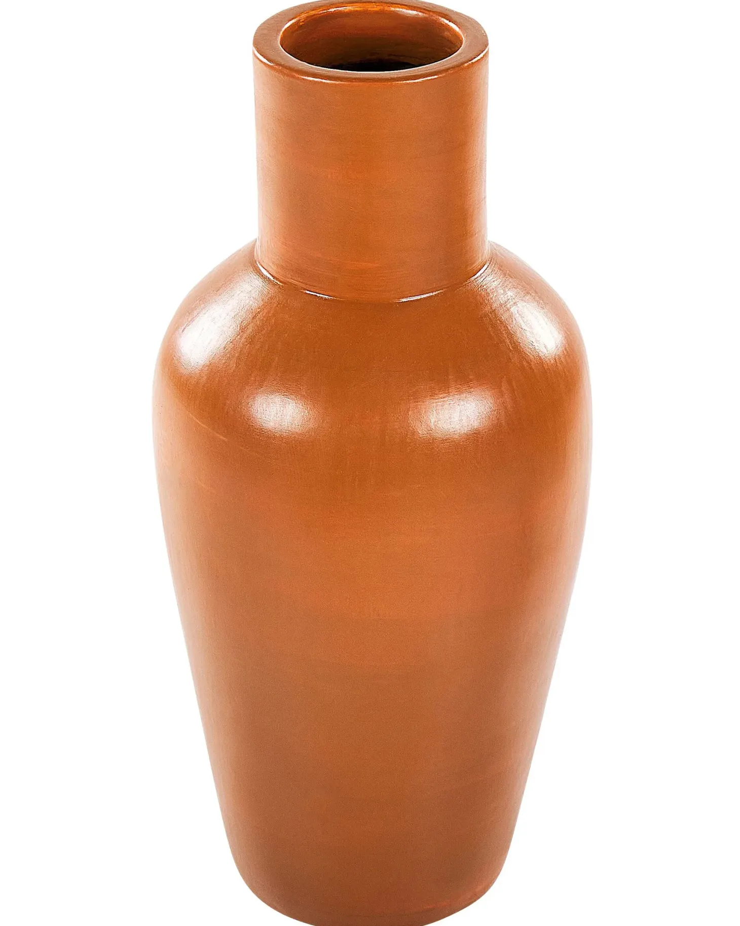 Wazon dekoracyjny KARFI Ceramika 37 cm Pomarańczowy