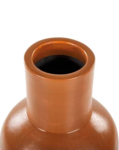 Wazon dekoracyjny KARFI Ceramika 37 cm Pomarańczowy
