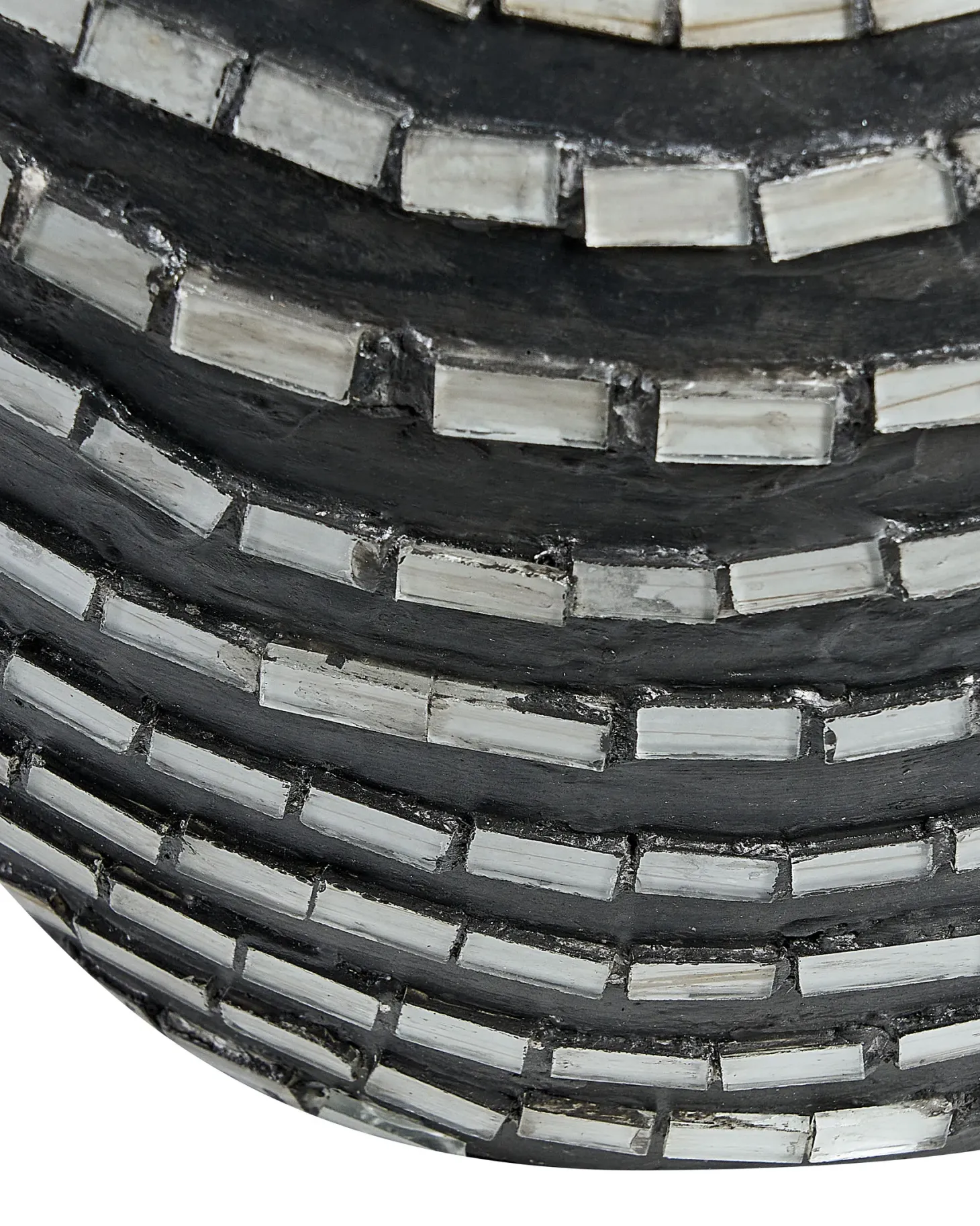 Wazon dekoracyjny KUALU Ceramika 35 cm Czarny