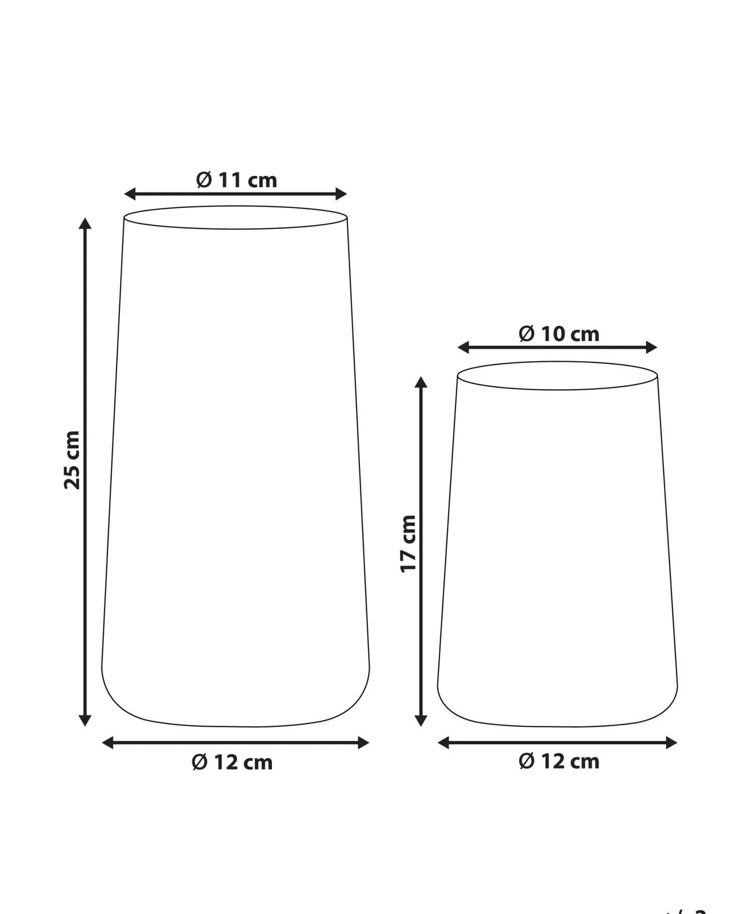Wazon dekoracyjny KULCHE Szkło 25/17 cm Przezroczysty