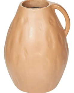 Wazon dekoracyjny KULIM Ceramika 40 cm Piaskowy