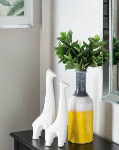 Wazon dekoracyjny LARNACA Kamionka 36 cm Kolorowy