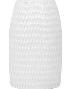 Wazon dekoracyjny LINZI Kamionka 25 cm Biały