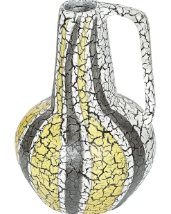 Wazon dekoracyjny MALAKKA Ceramika 34 cm Kolorowy