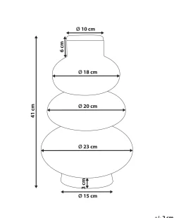 Wazon dekoracyjny MARANG Trawa morska 41 cm Naturalny