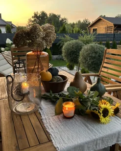 Wazon dekoracyjny MIRCHI Szkło 41 cm Pomarańczowy